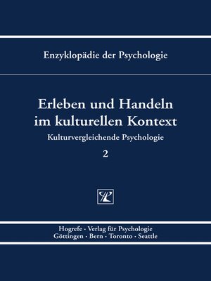 cover image of Erleben und Handeln im kulturellen Kontext